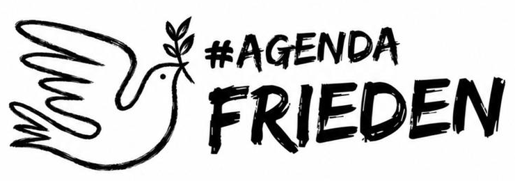 #agendafrieden – Logo mit Friedenstaube